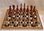 Шахматы дубовые на 50,шпонированная доска