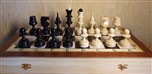 Шахматы Точенка липа на 50, шпонированная доска