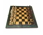 Шахматы шашки нарды на 40 Малахит